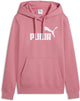 Puma ess no. Sudadera con capucha con logo 1 fl (s) para mujer - rosa salvaje