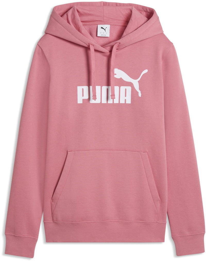 Puma ess n. 1 maglione da donna con cappuccio fl(s) con logo - rosa selvatico