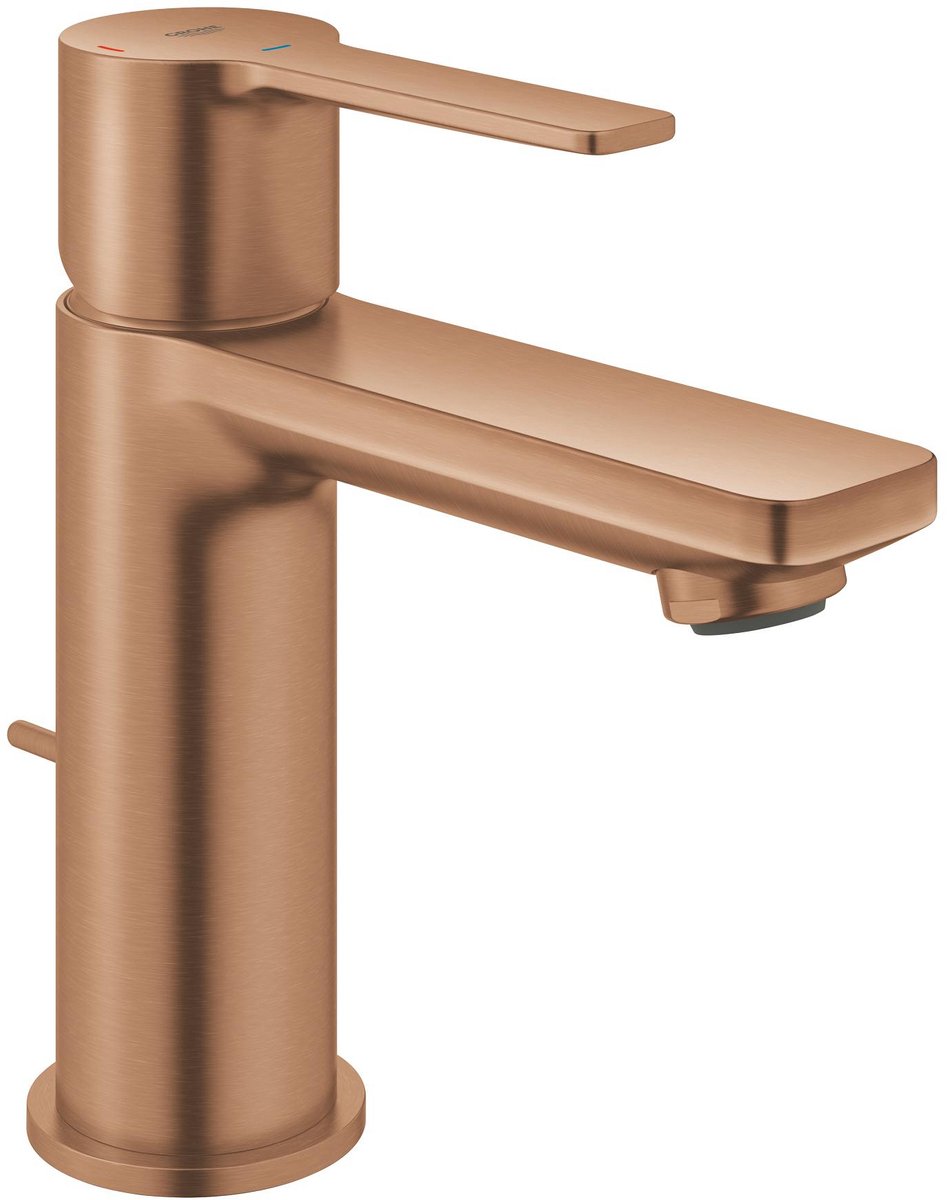 Grohe lineare new xs miscelatore lavabo es – avviamento a freddo – scarico automatico – ecojoy – spazzolato warm Sunset