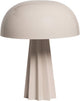 Woood virel tafellamp - metaal - hoogglans lichtgrijs - 29x11x11