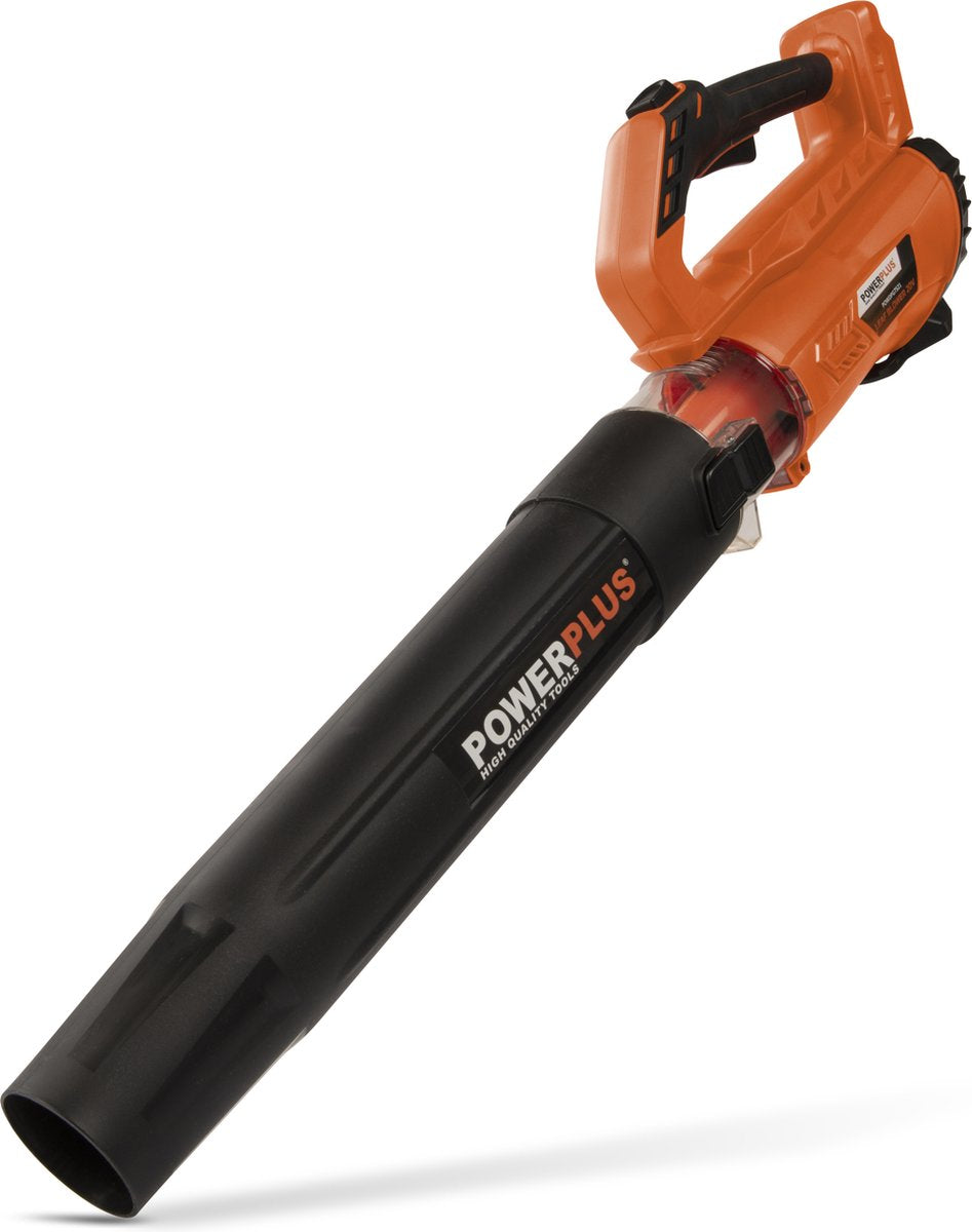 Powerplus dual power battery leaf blower powdpg7521 - 20 v battery leaf blower, leaf vacuum, maximum air speed of 145 km h, garden tools, without battery and charger