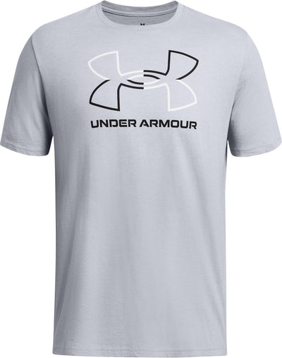 Camiseta deportiva para hombre Under Armour UA GL Foundation Update SS-Gry - Mod Grey Medium Heather - Blanco - Negro