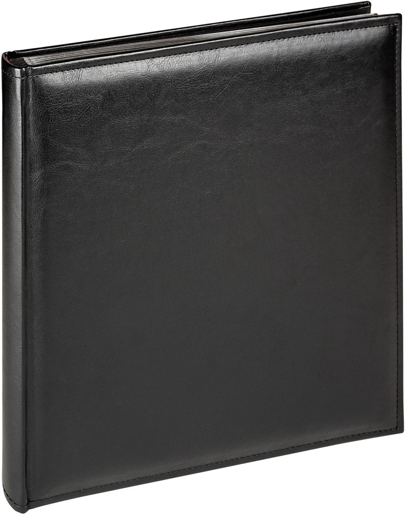 Walther fa-386-b deluxe - álbum clásico - formato 28x30,5 cm x 50 páginas negras - negro