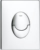 WC Grohe skate air control panel - verticale - doppio scarico - plastica - cromo