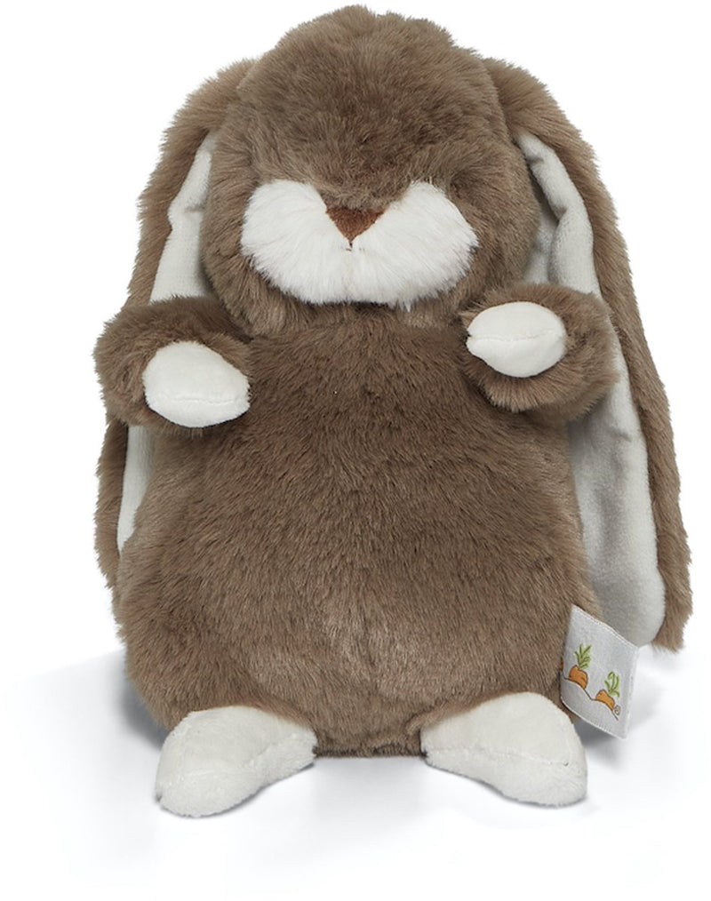 Bunnies by the bay nibble coniglio - animale di peluche - peluche per bambini - dettagli ricamati - caramello - 20 cm