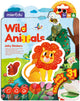 Adesivi in gelatina Mieredu - animali selvatici - riutilizzabili - +30 pezzi - 3 anni