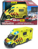 Majorette grand series - mercedes-benz sprinter ambulance nl - metallo - luci e suoni - 12,5 cm - veicolo giocattolo