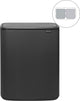 Brabantia bo touch bin prullenbak - 2 x 30 liter - afvalscheiding - mineral infinite grey