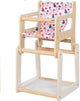 Silla de muñeca de madera de Goki con la tabla 2in1
