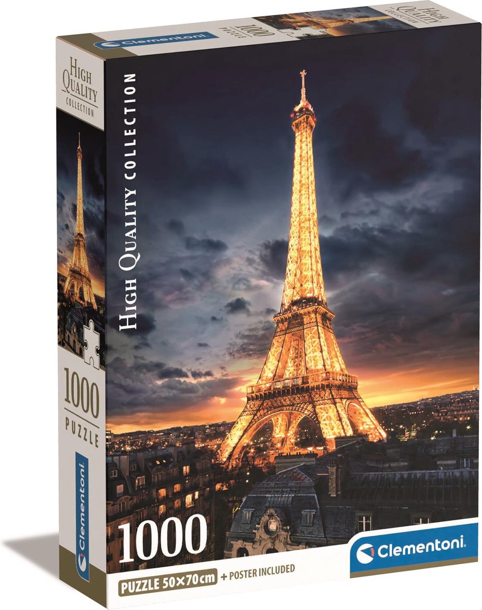 Clementoni puzzle 1000pzs gira eiffel