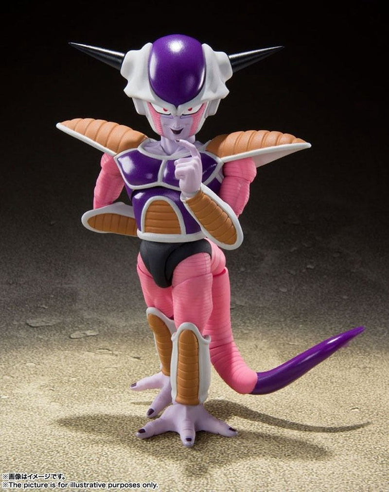 Bandai tamashii naciones dragonball z s.h. figuarts figura de acción frieza primera forma frieza pod set figura de acción de 11 cm