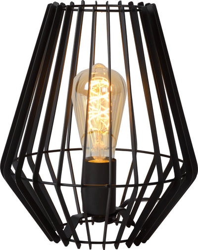 Lucide reda - table lamp - 1xe27 - black