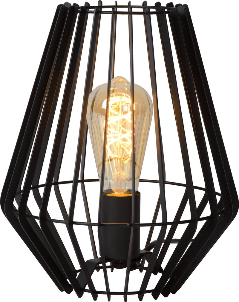 Lucide reda - lampada da tavolo - 1xe27 - nera