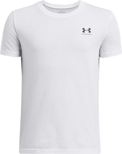 Maglia sportiva unisex Under Armour UA B Sportstyle LC SS - Bianca - Nera