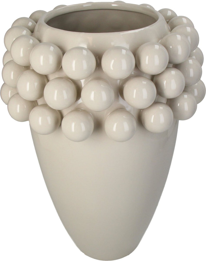 Jarrón colección HD bola loza 25,5x25,5x35cm