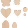 Goki Wooden Craft Flowers, 75dlg.