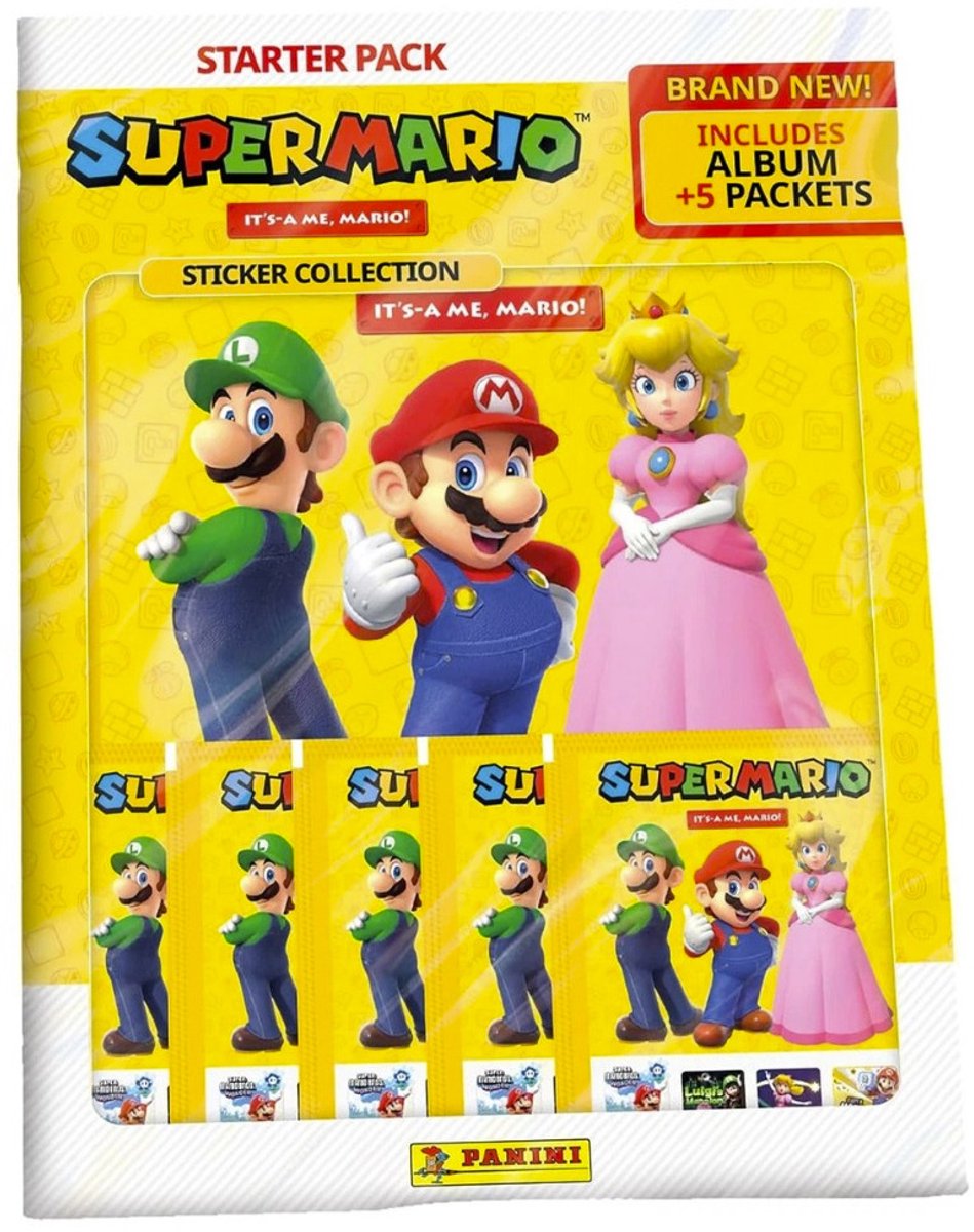 Super mario sticker 2 starter pack | 2 pcs