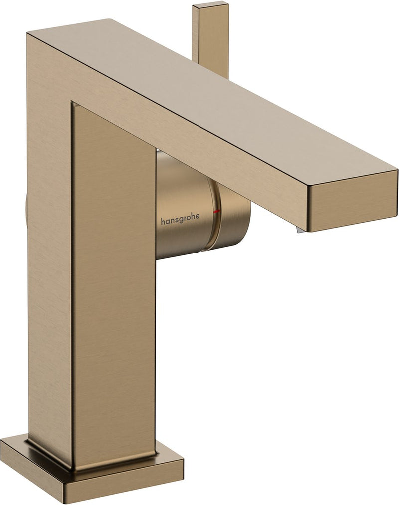 Hansgrohe tecturis e - rubinetto per lavabo - funzionamento monocomando - risparmio energetico cool start - con piletta - dimensione 110 mm - bronzo spazzolato