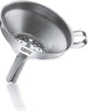 Embudo de llenado Gefu versare - embudo de acero inoxidable con tamiz - 10,5 cm