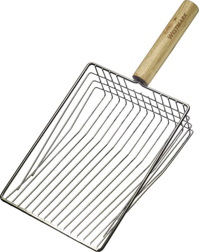 Paletta per patate Westmark - paletta per patate di alta qualità per raccogliere patate, dimensioni compatte, ideale per aiuole piccole e grandi - acciaio inossidabile, legno, 91152270