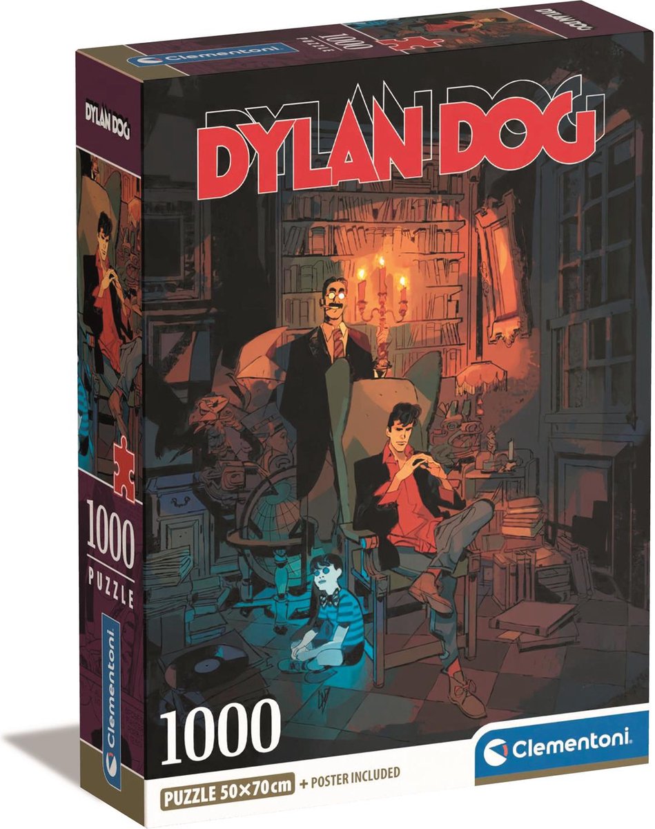 Clementoni - rompecabezas - 1000 piezas - dylan dog - rompecabezas para adultos