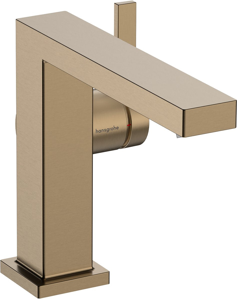 Hansgrohe tecturis e - rubinetto lavabo - funzionamento monocomando - cool start risparmio energetico - senza scarico - misura 110mm - bronzo spazzolato