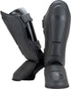 Super pro combat gear lederen scheenbeschermer guardian grijs medium