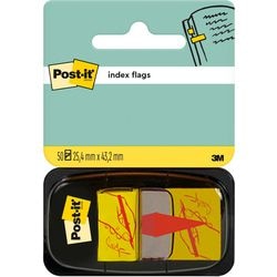 Índice signo aquí post-it 25x43mm amarillo índice de firma readhesivo 50 hojas