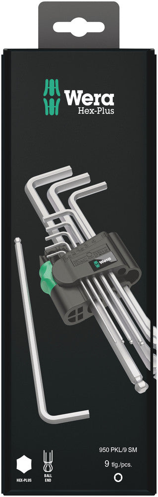 WAA 950 9 hex-plus 1 SB Stift Keys Set, Metric, Far