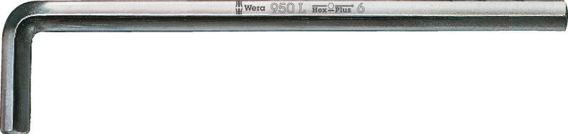 Wera 950 l stiftsleutel, metrisch, verchroomd, hex-plus, 12.0 mm - 1 stuk(s) - 05021645001