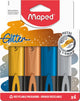Maped office maped fluo'peps glitter metal tekstmarkers - 4 stuks