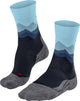 Falke tk2 anti-blaar dik wol functioneel materiaal wandelsokken dames blauw - maat 37-38