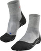 Falke tk2 cool short anti-ampollas grueso material funcional de lyocell calcetines para caminar hombres gris - talla 46-48