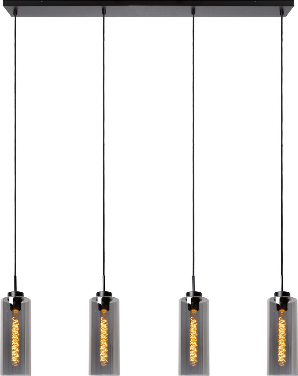 Lucide bruno - lampada a sospensione - 4xe27 - fumé