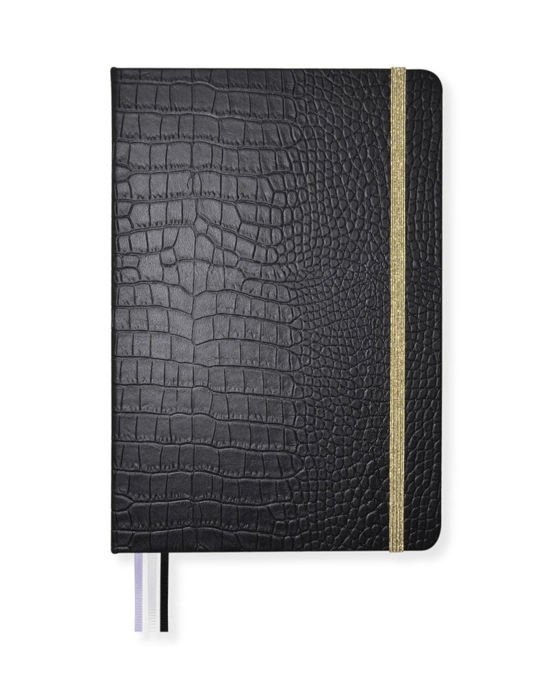 Quaderno Kangaro - pure croco - a5 - linea - 2 pezzi - nero - k-pm610024skz