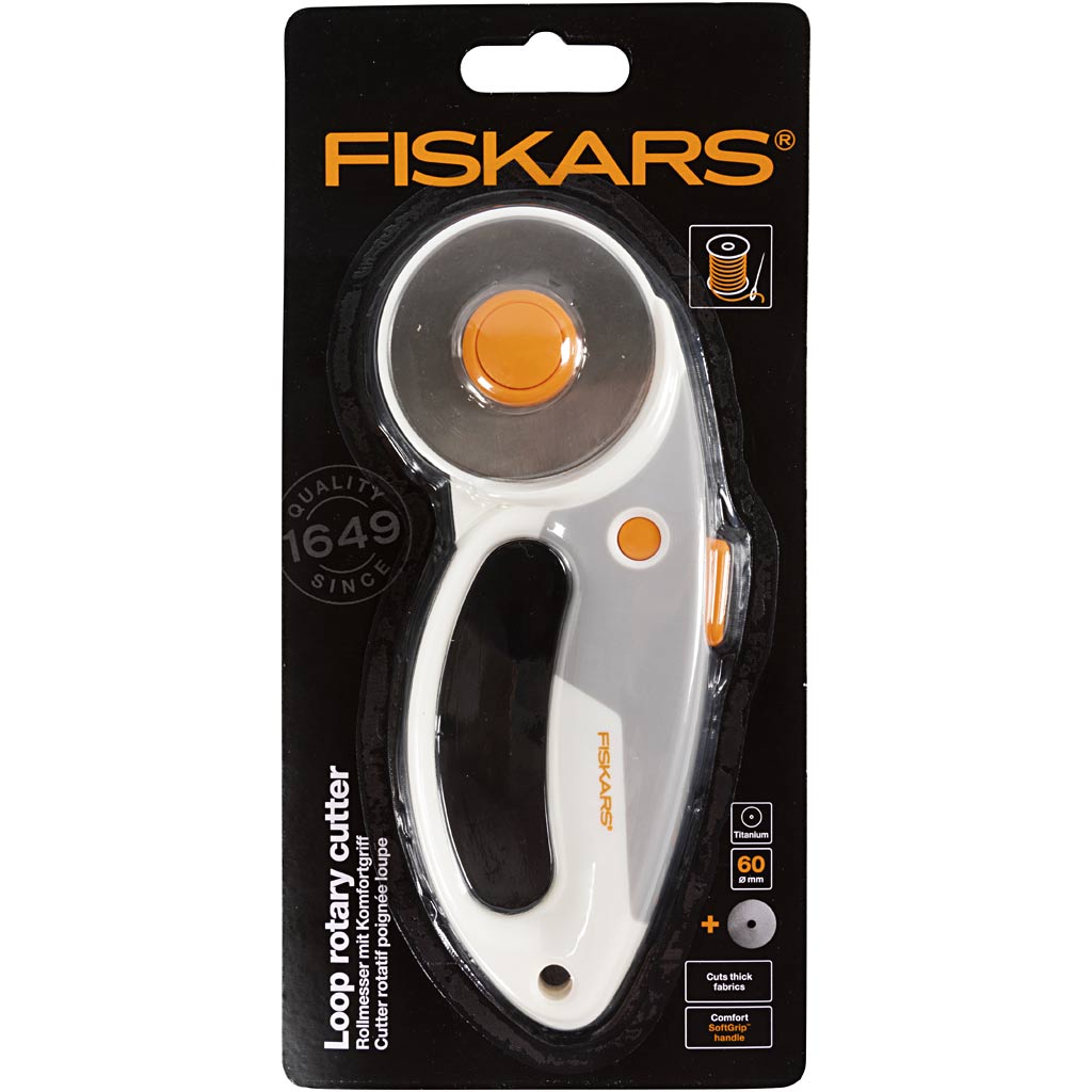 Fiskars rotary cutter, right-left handed, 1 piece