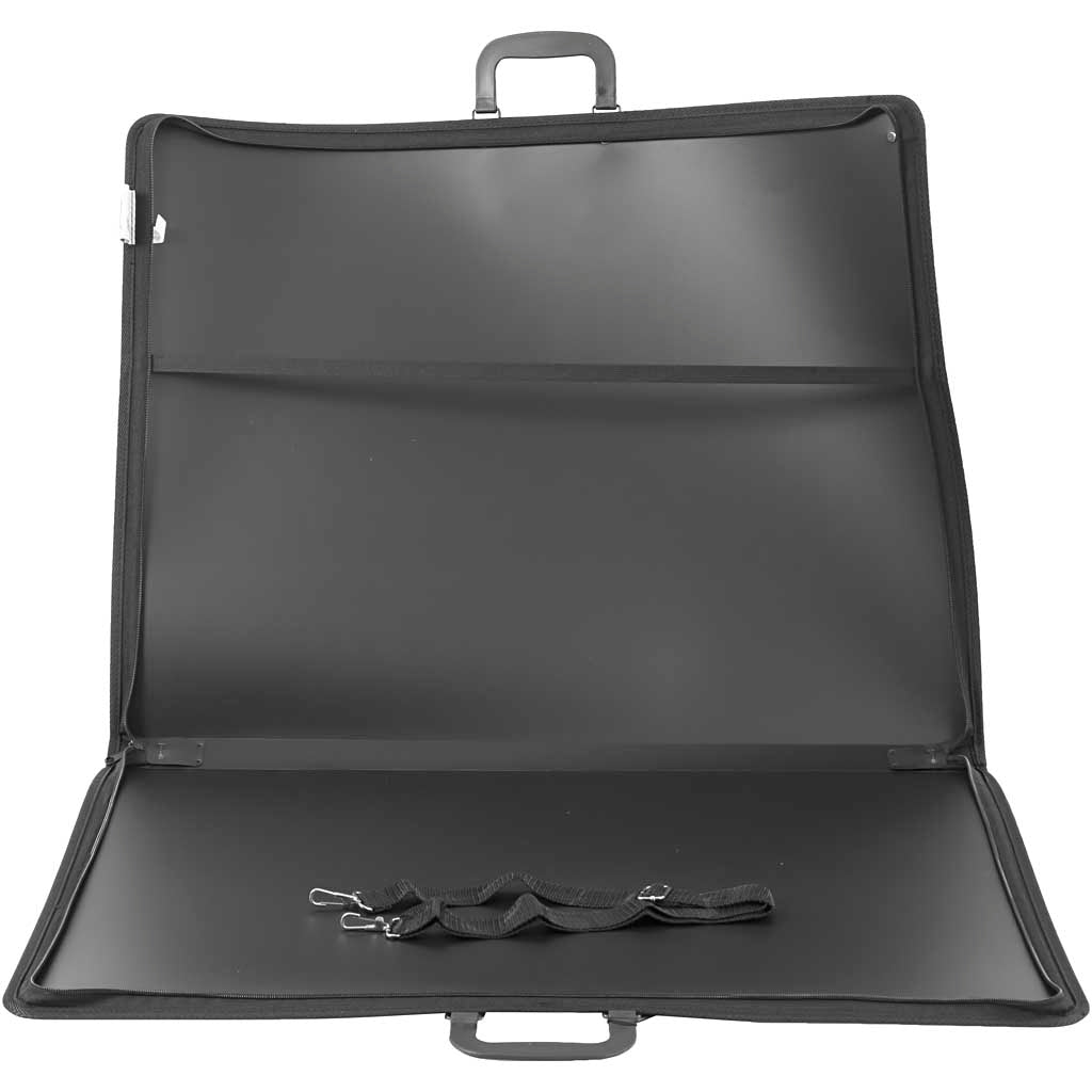 Mapa de cartera de creativ Company, A2, VEL 420x600 mm, Dim 74x55 cm, negro, 1 pieza