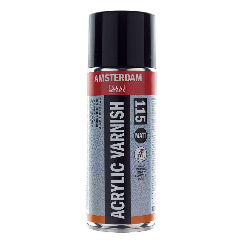 Amsterdam todos los acrílicos amsterdam • barniz acrílico mate 115 bote de spray 400ml