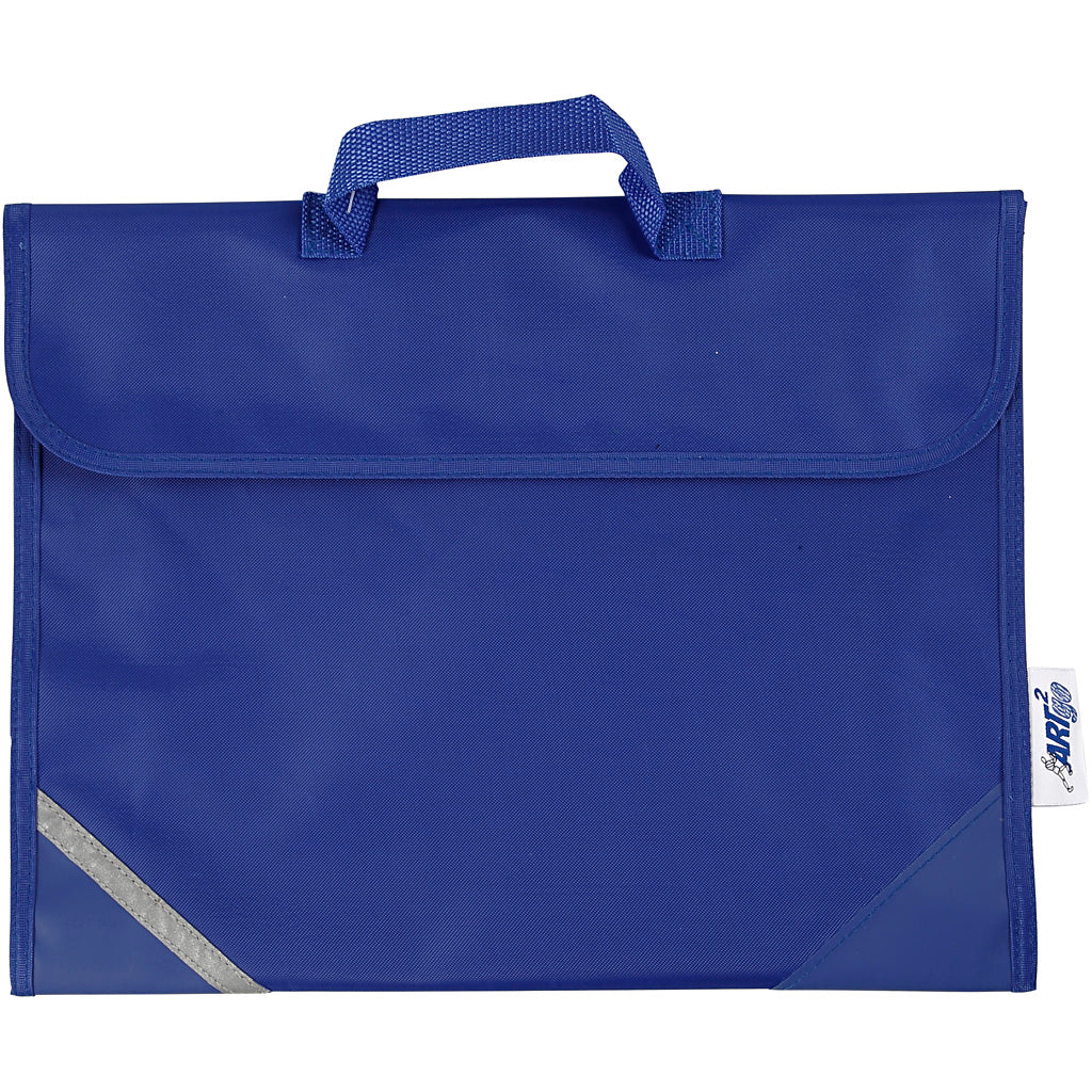 School bag, d: 9 cm, dimensions 36x29 cm, blue, 1 piece