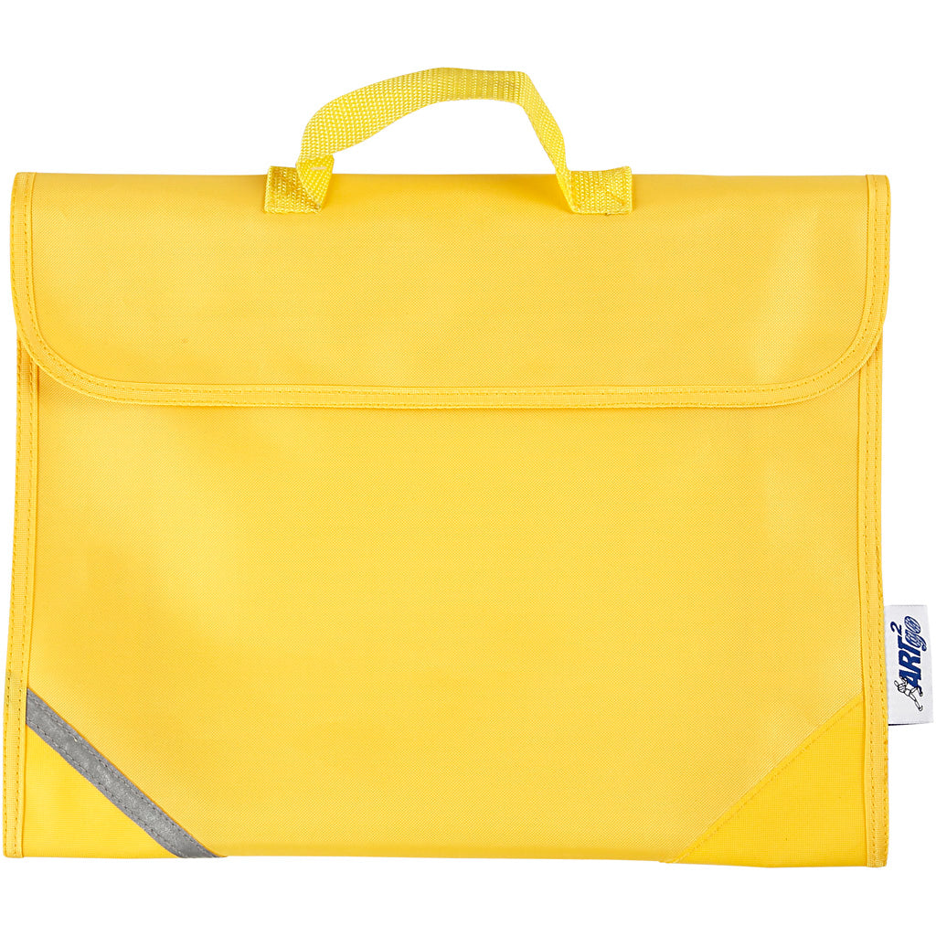 Zaino per la scuola, d: 9 cm, misura 36x29 cm, giallo, 1 pezzo