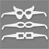 Creative Company Glasses, H: 4,5-10 cm, L: 32 cm, 230 gr, bianco, 16 pezzo 1 scatola