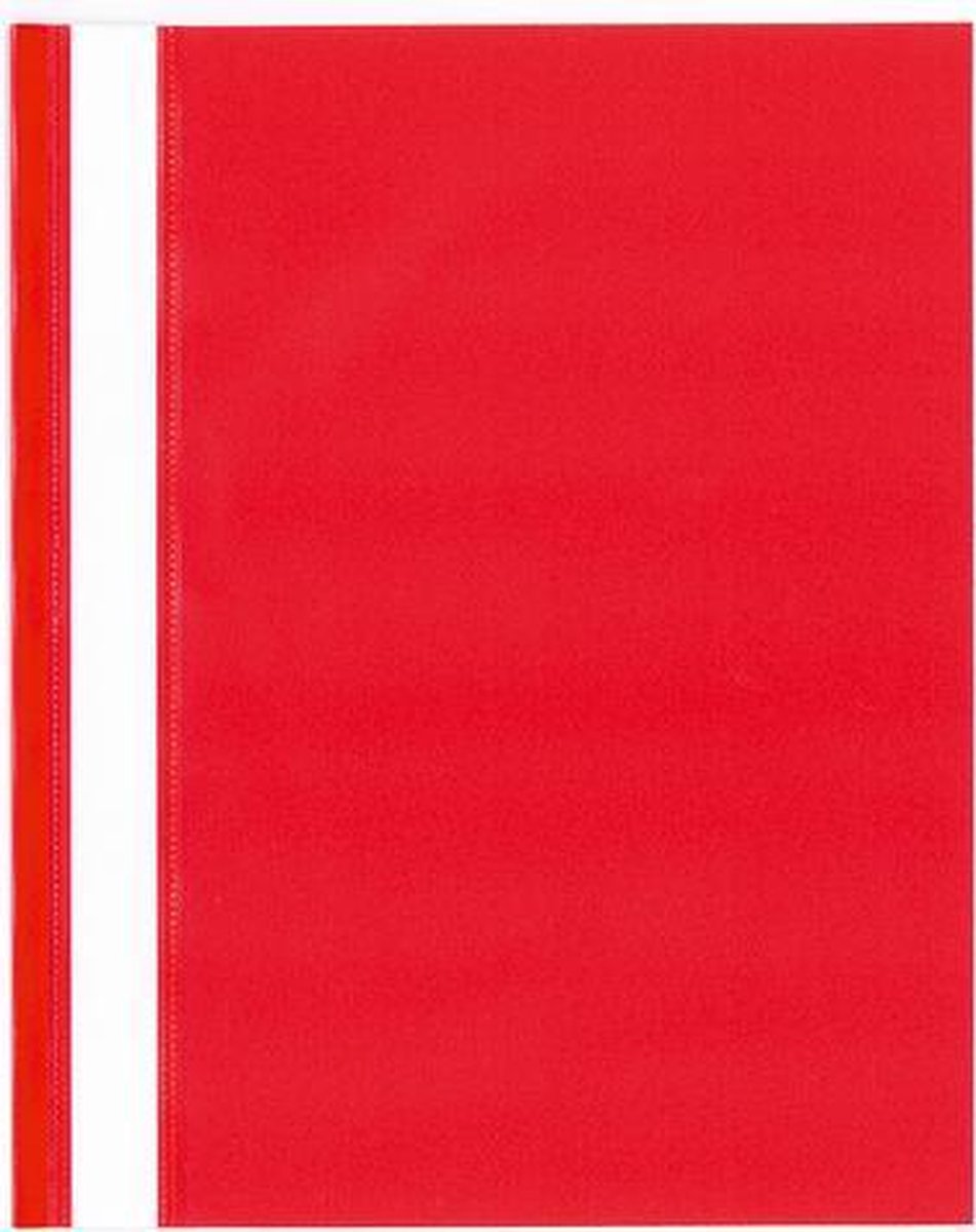 Kangaro snelhechtermap - formaat a5 - materiaal pp - rood - doos 25 stuks
