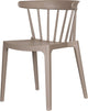 Woood Bliss sedia da pranzo sedia da giardino - plastica - tortora - 75x52x53