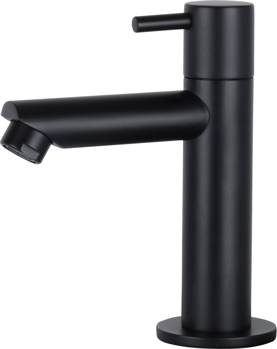 Rubinetto acqua fredda Differnz - nero opaco dritto