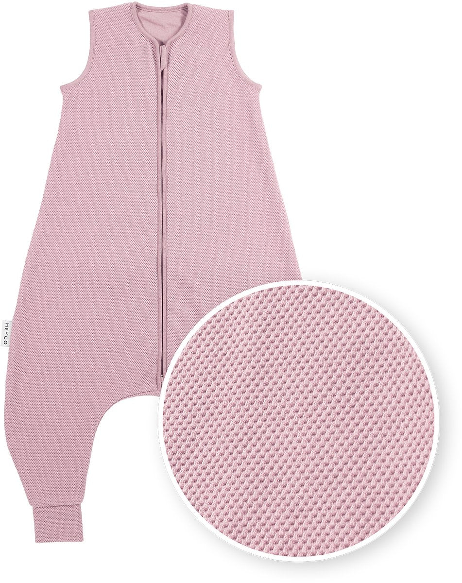 Mono para dormir clásico Meyco baby studio collection - rosa violeta - 92 cm - 1,0 tog