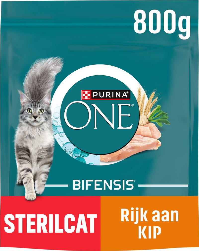 Purina one sterilcat - comida para gatos - pollo - 4 x 800 g