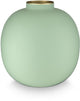 Pip studio - bloemenvaas - woonaccessoires - groene vaas - metaal - 23cm