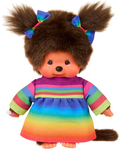 Monchichi | ragazza in abito arcobaleno 20 cm