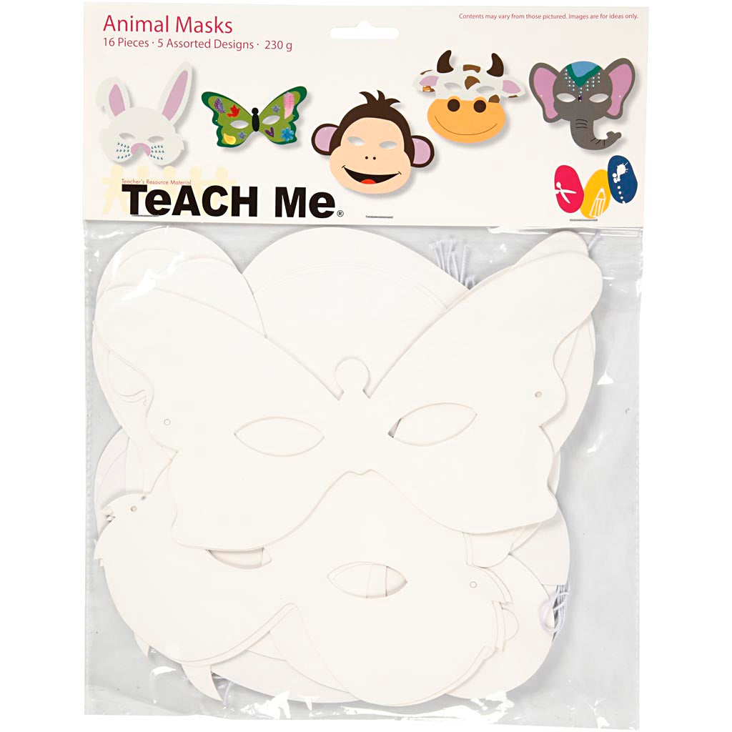 Craft Masks Dieren, 16st.