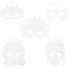 Creative Company Fairy Tale Masks, H: 13,5-25 cm, B: 17-25 cm, 230 gr, bianco, 16 pezzo 1 scatola